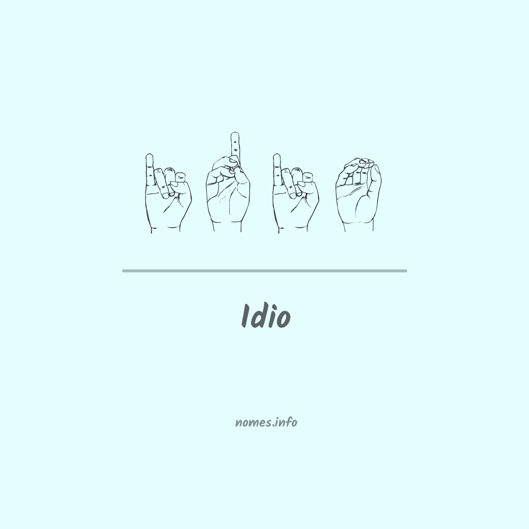 Idio em Libras