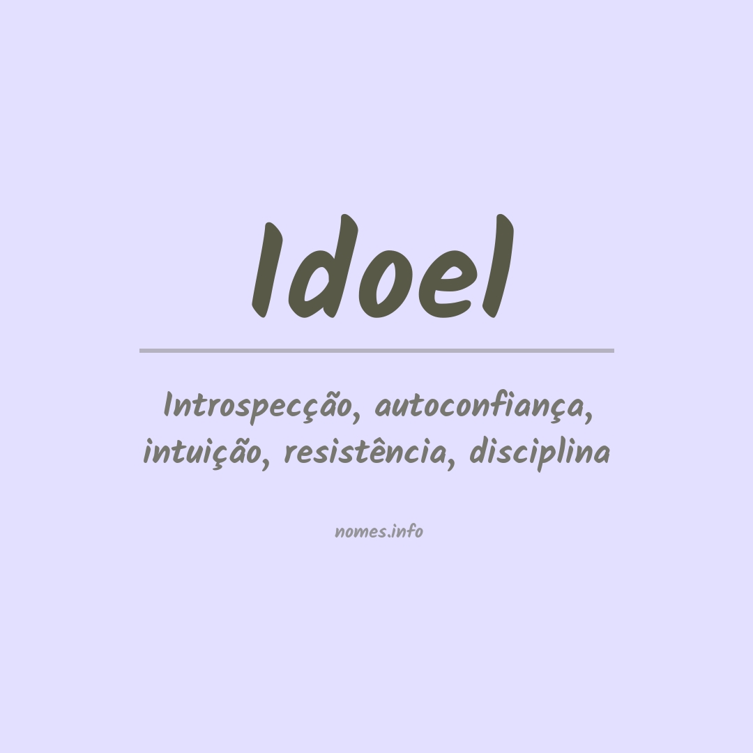 Significado do nome Idoel