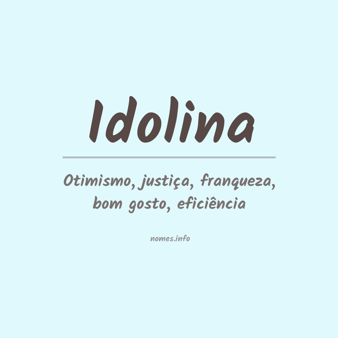 Significado do nome Idolina