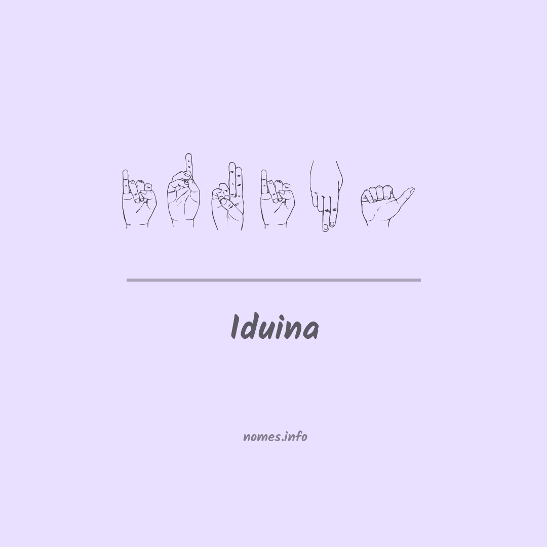 Iduina em Libras