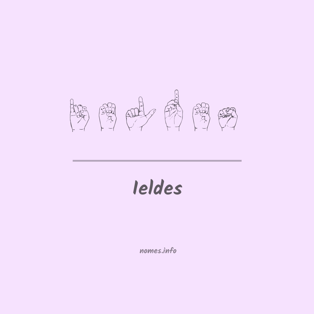 Ieldes em Libras