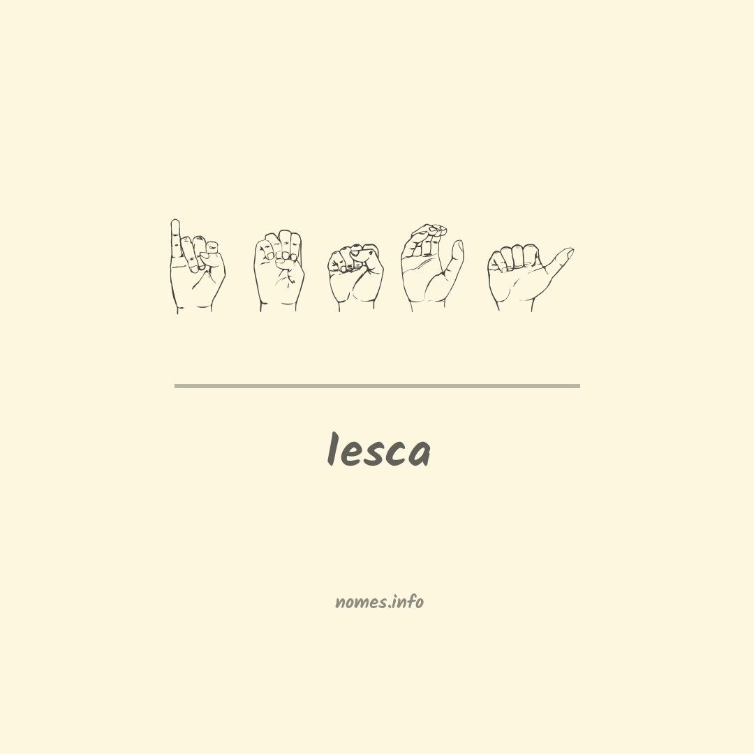 Iesca em Libras