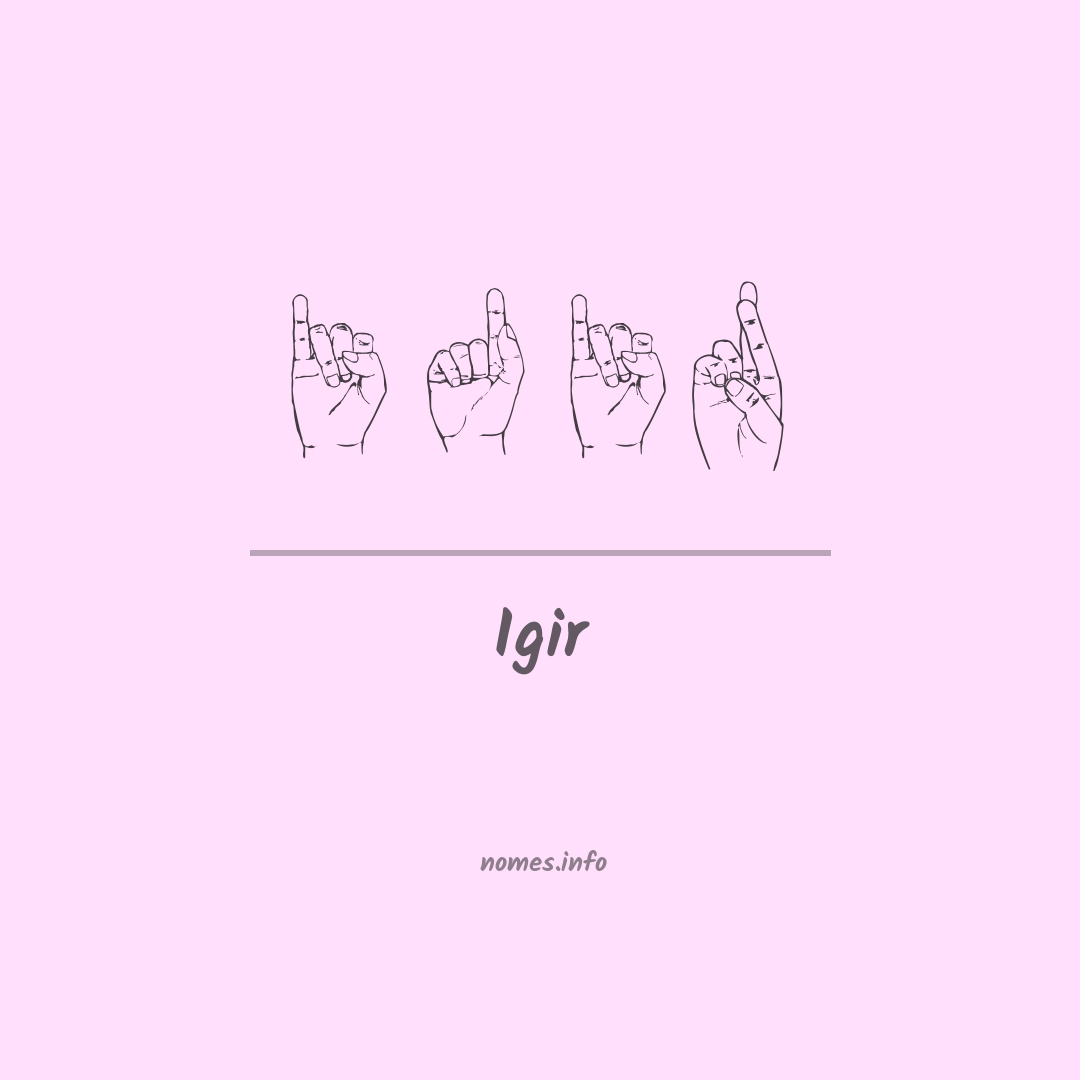 Igir em Libras