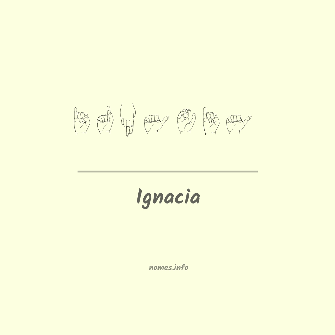 Ignacia em Libras
