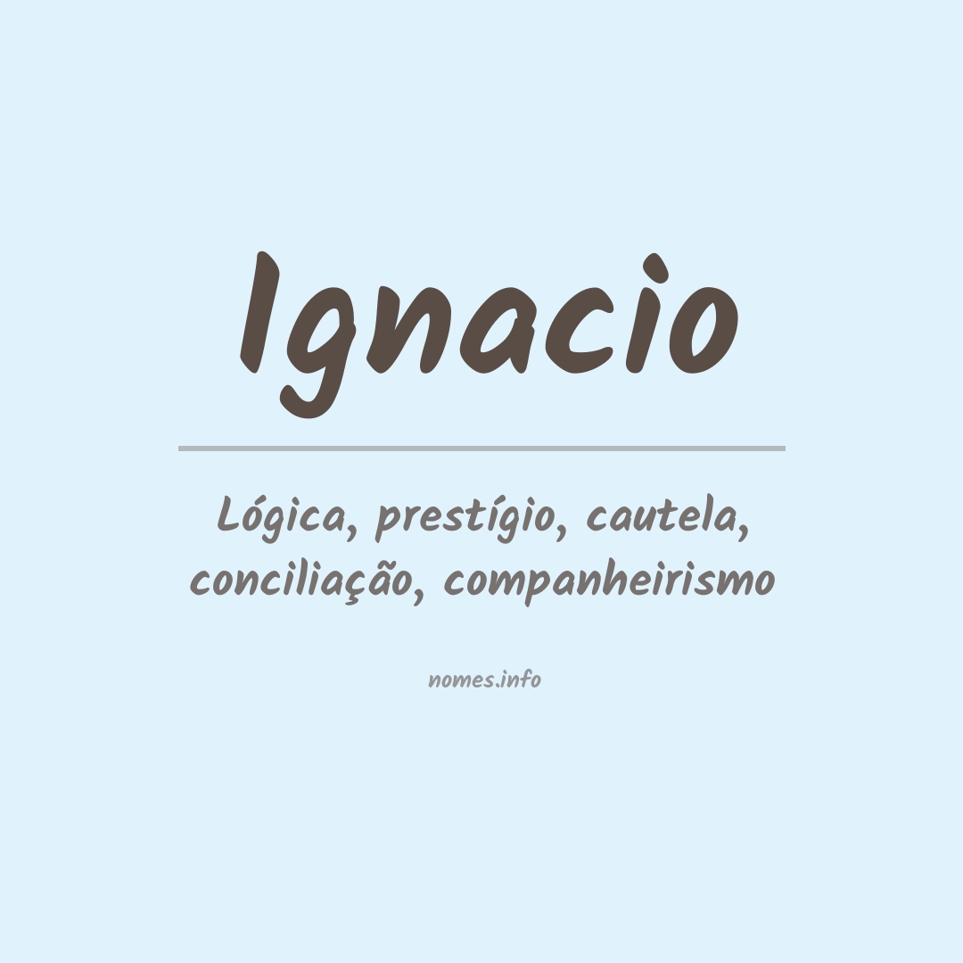 Significado do nome Ignacio