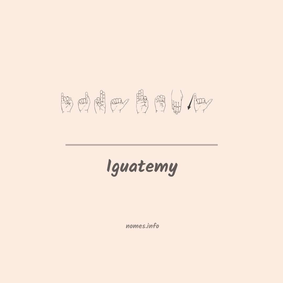 Iguatemy em Libras
