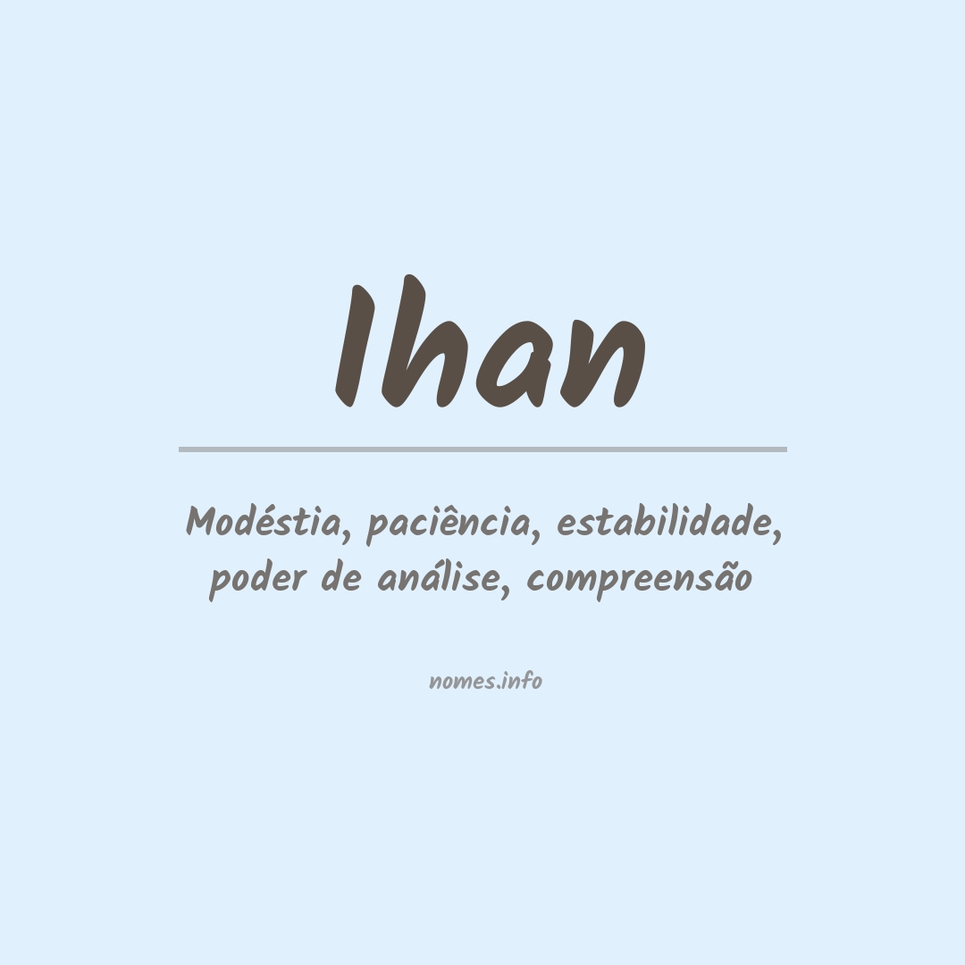 Significado do nome Ihan