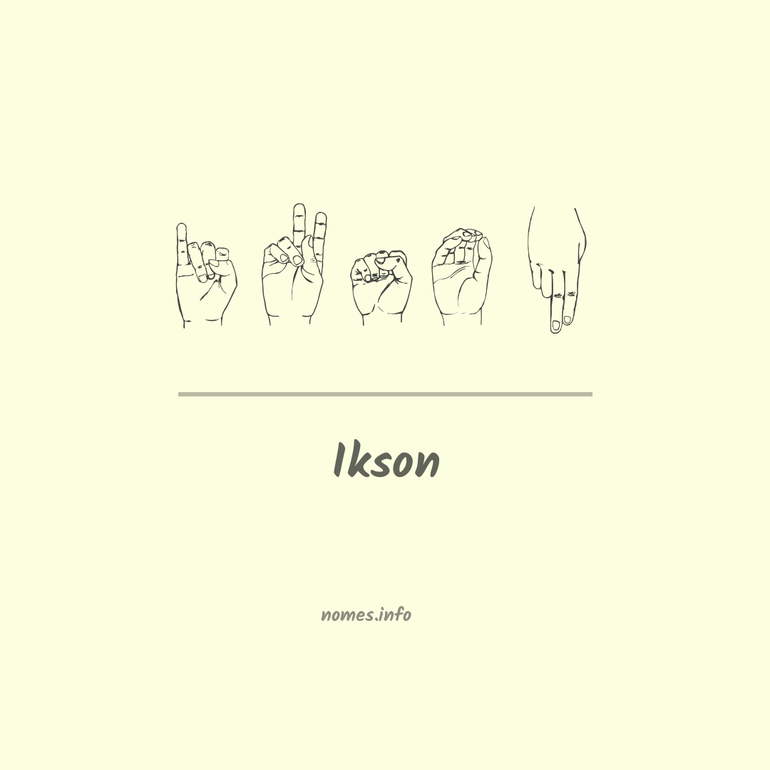 Ikson em Libras