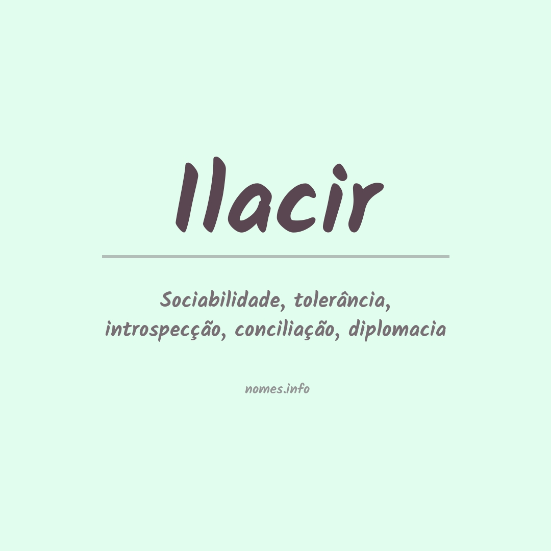 Significado do nome Ilacir