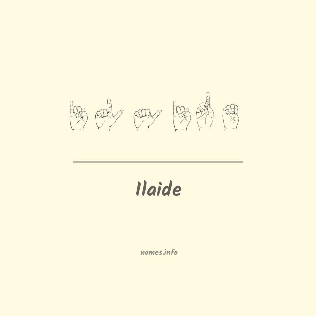 Ilaide em Libras