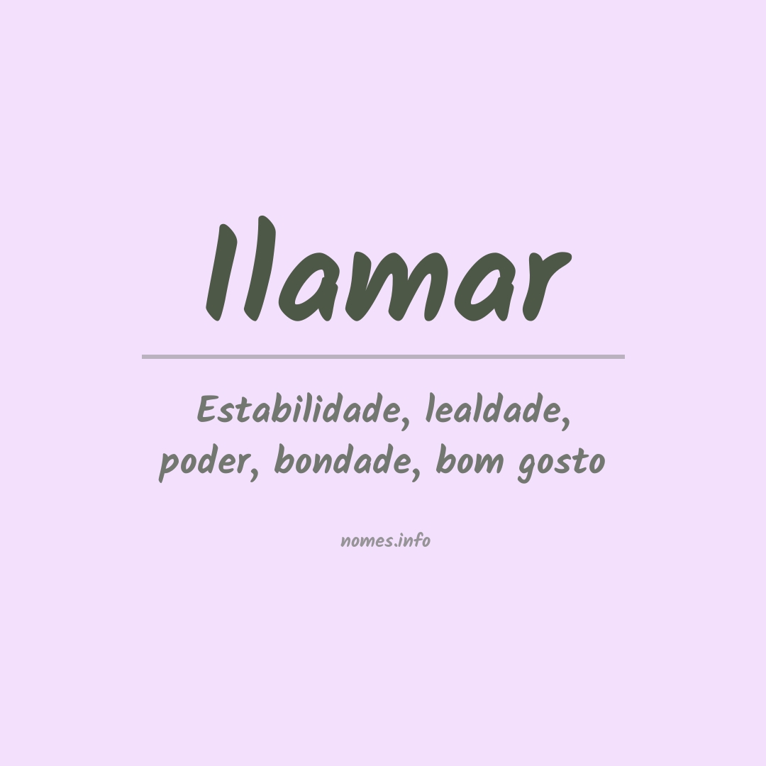 Significado do nome Ilamar