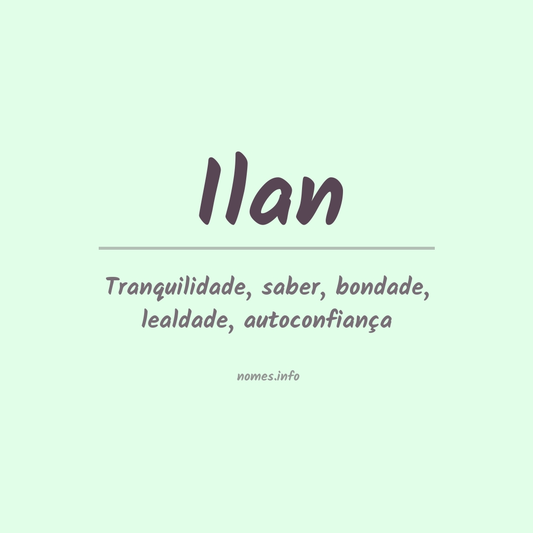 Significado do nome Ilan