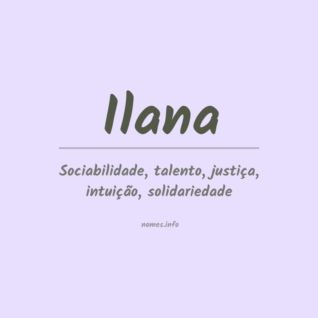 Significado do nome Ilana