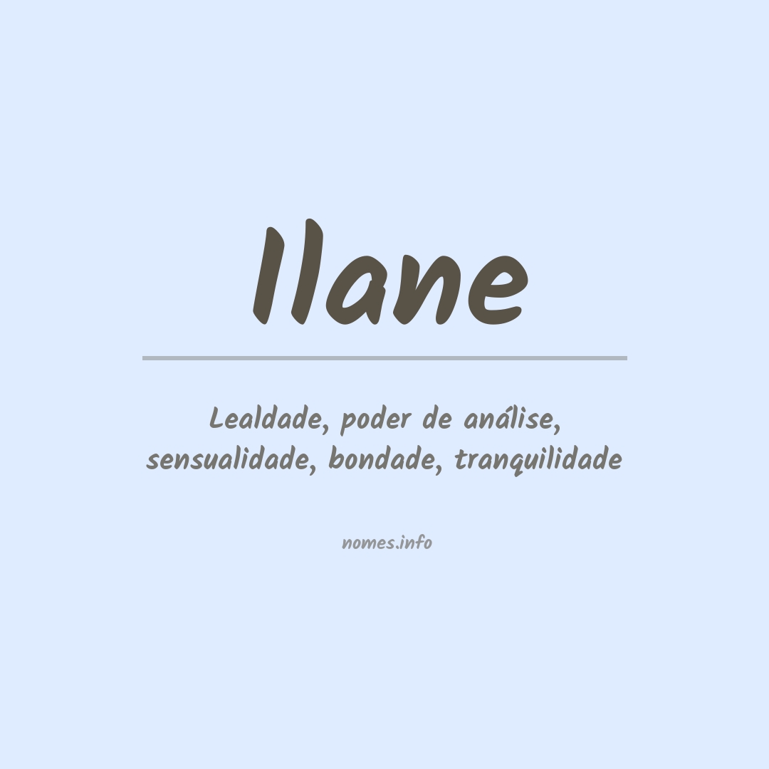 Significado do nome Ilane