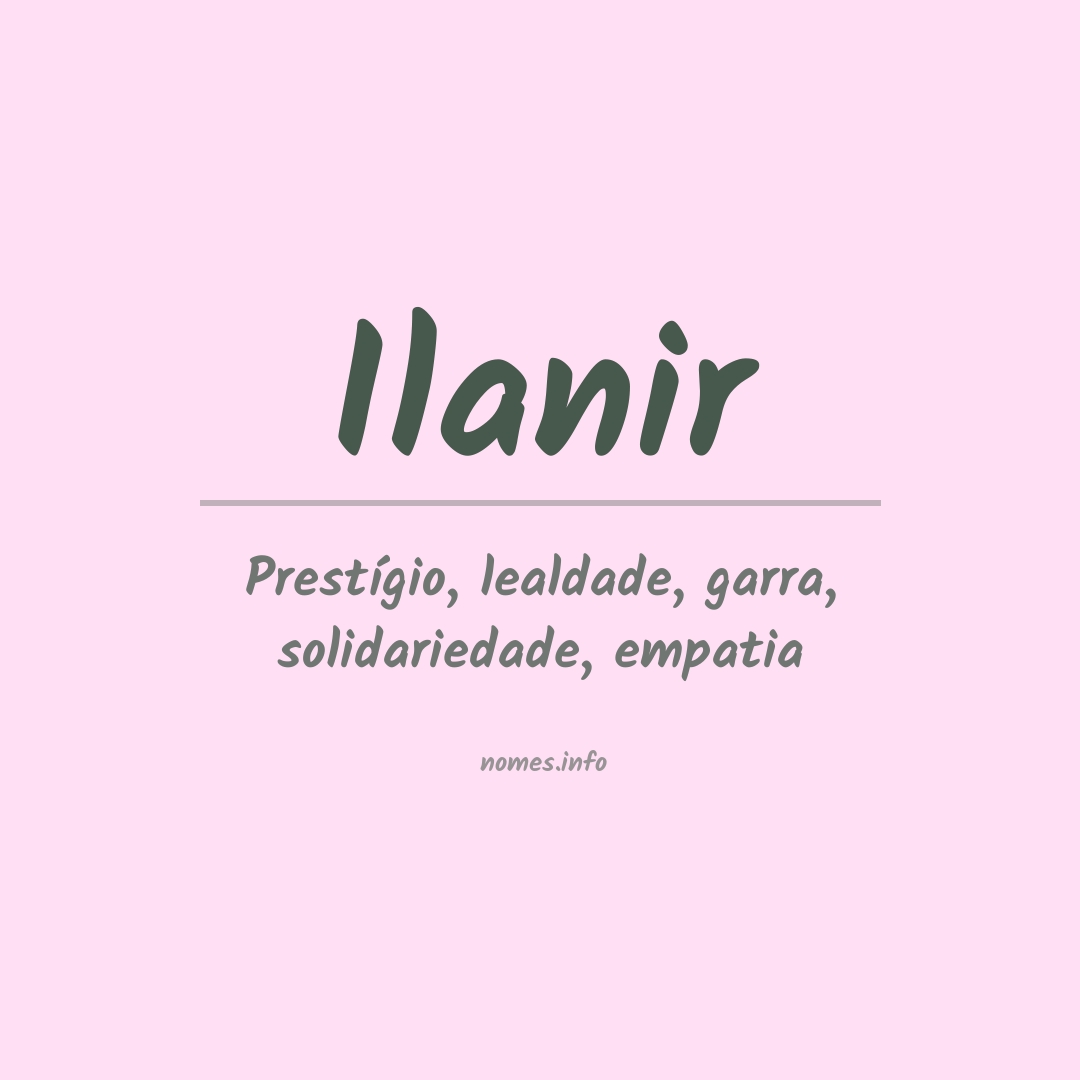 Significado do nome Ilanir