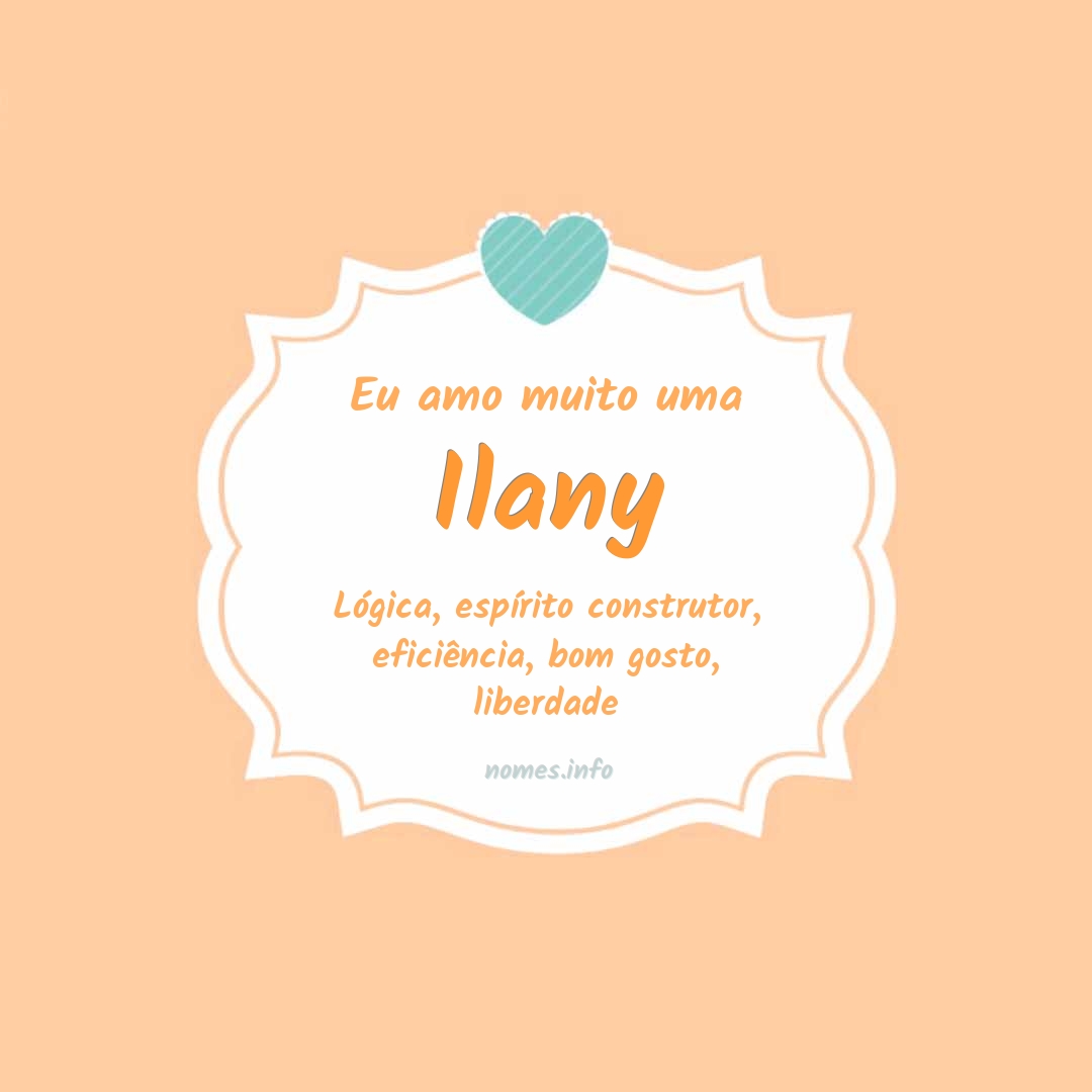 Eu amo muito Ilany