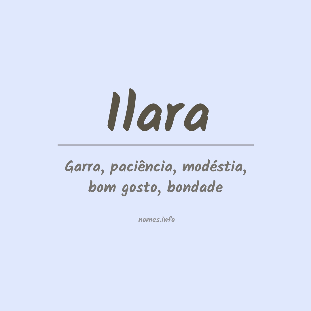 Significado do nome Ilara