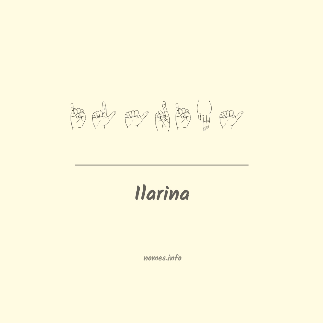 Ilarina em Libras