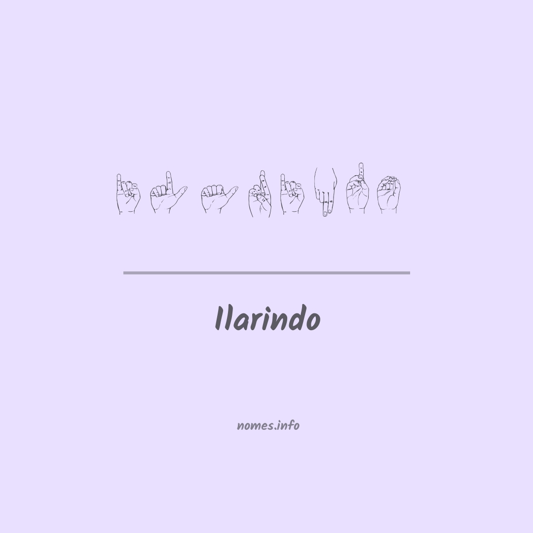 Ilarindo em Libras