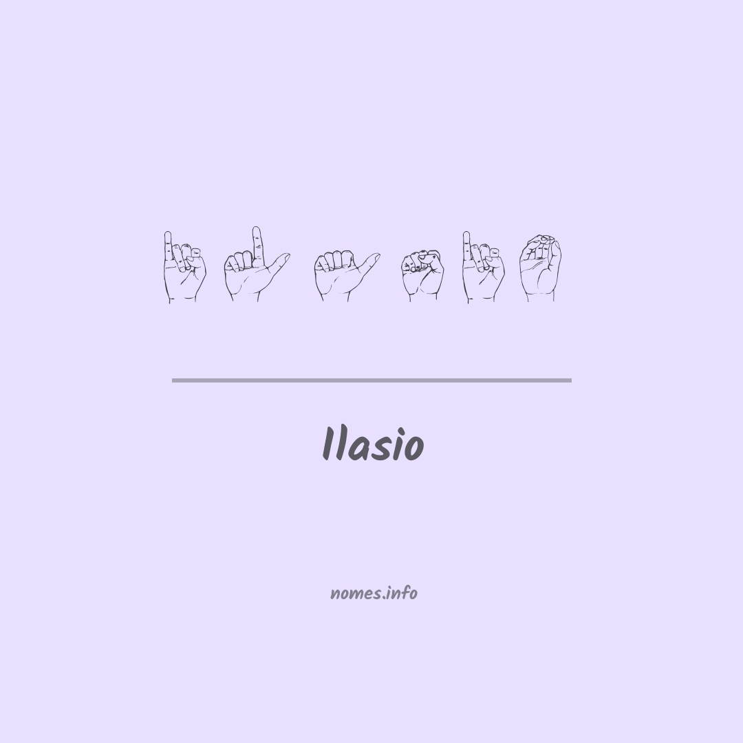 Ilasio em Libras
