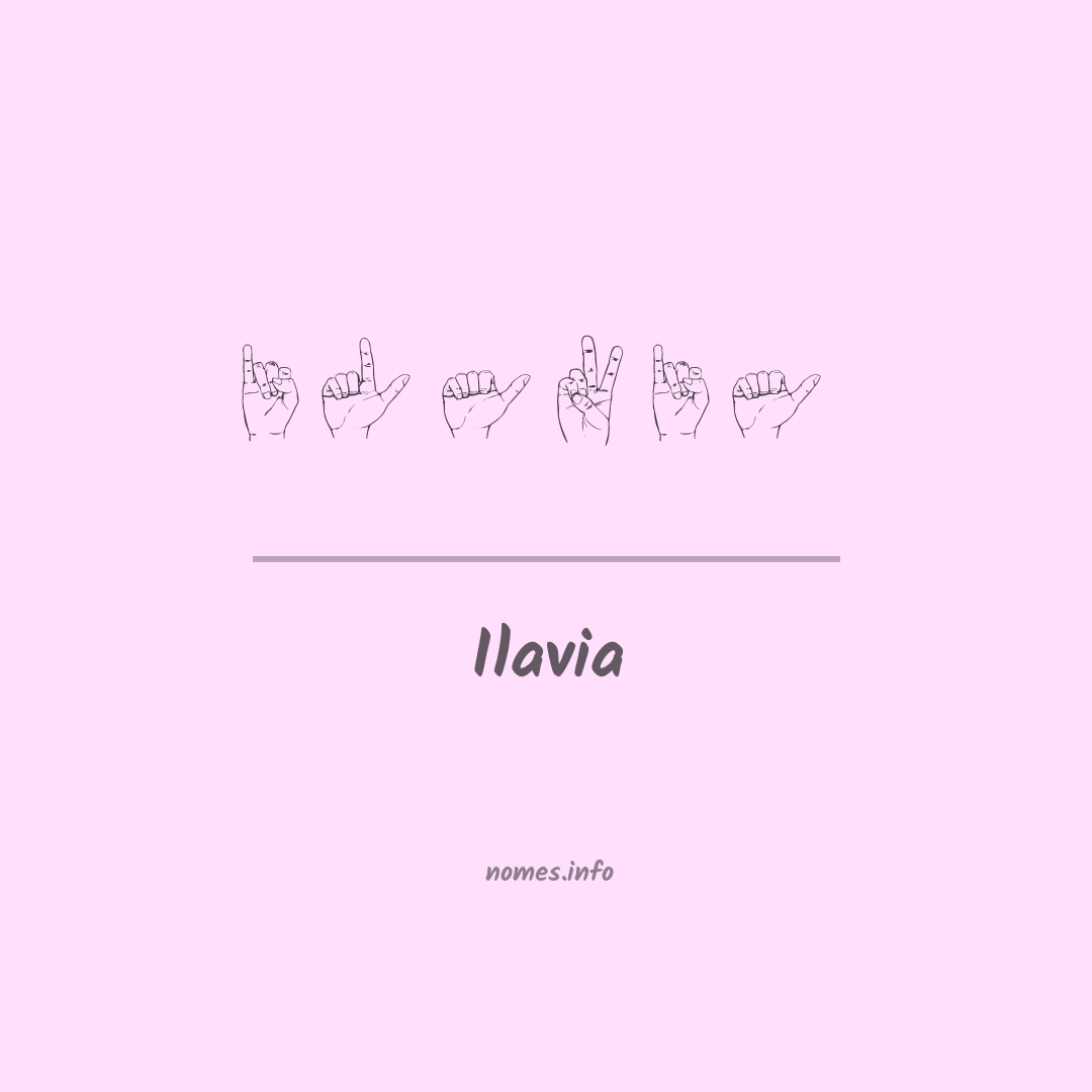 Ilavia em Libras