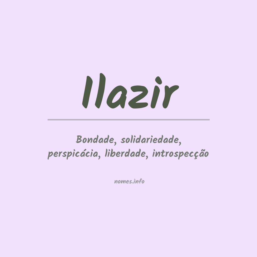 Significado do nome Ilazir