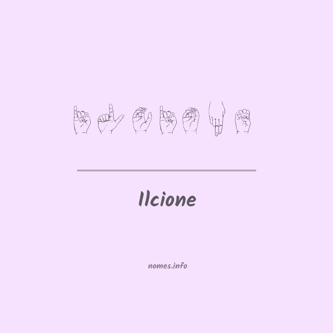 Ilcione em Libras
