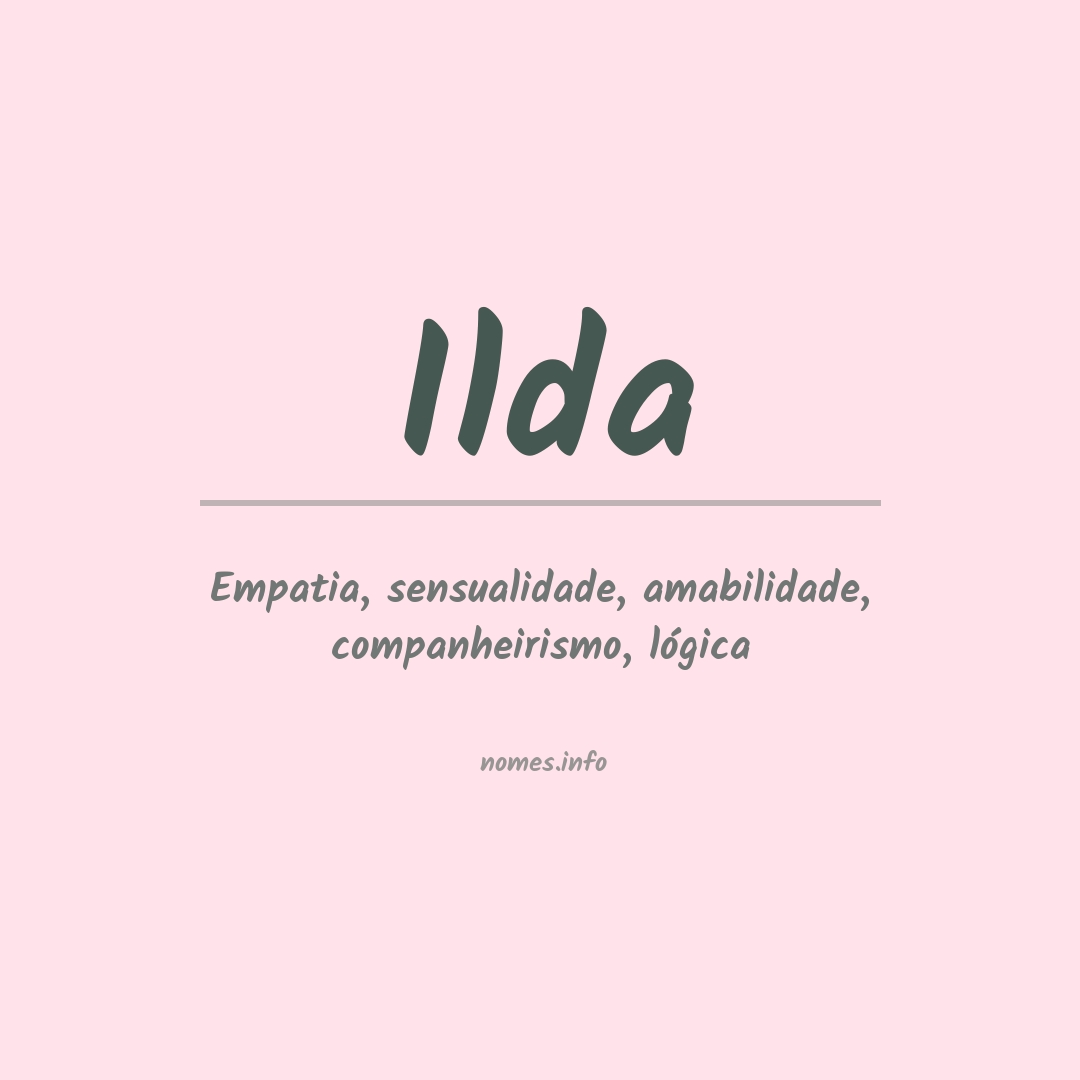 Significado do nome Ilda