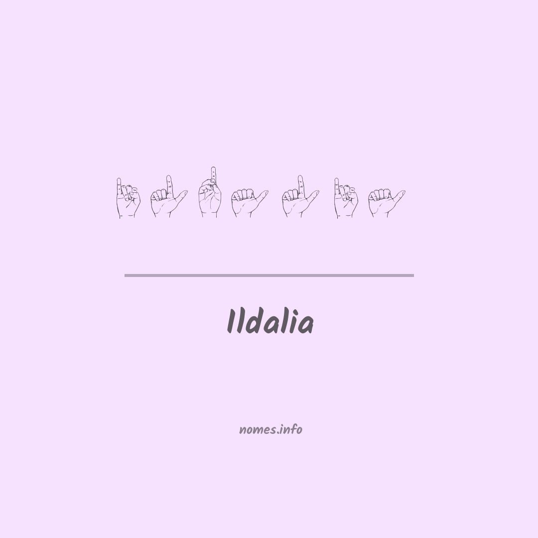 Ildalia em Libras
