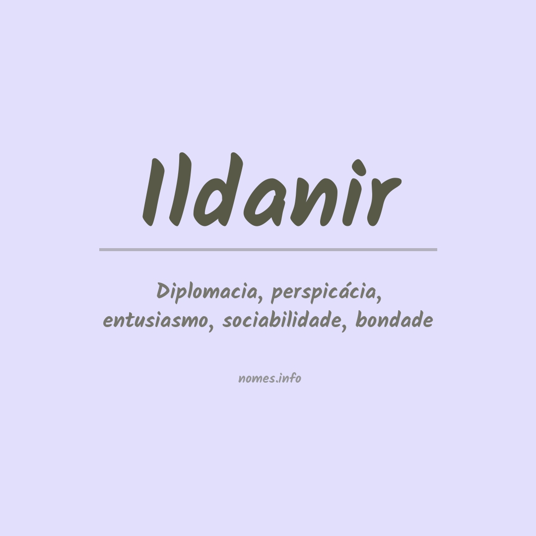 Significado do nome Ildanir