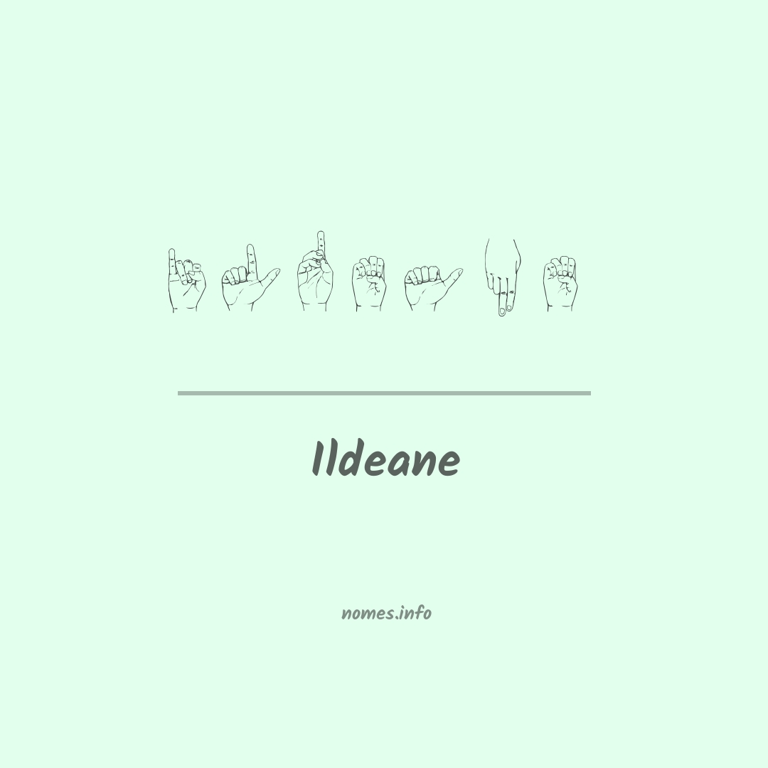 Ildeane em Libras