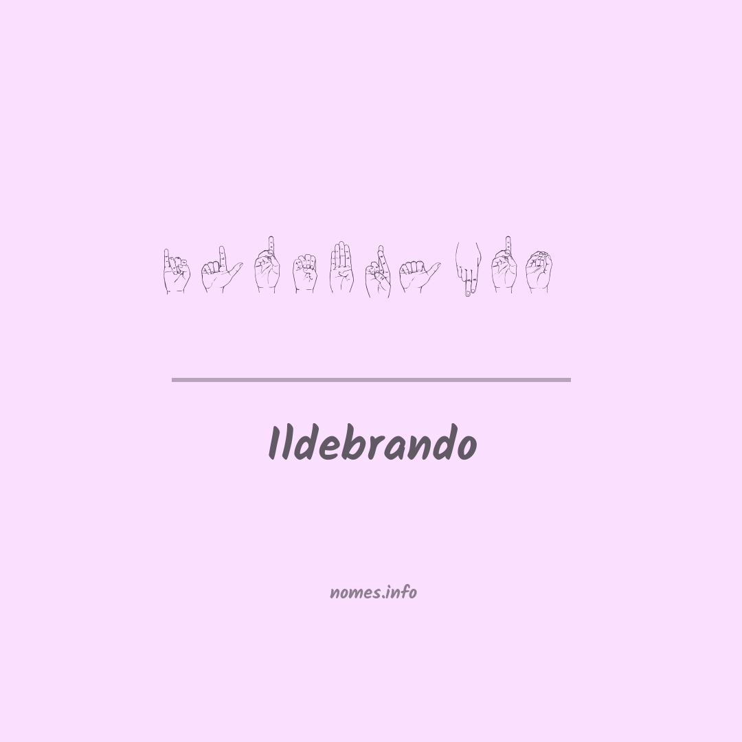 Ildebrando em Libras