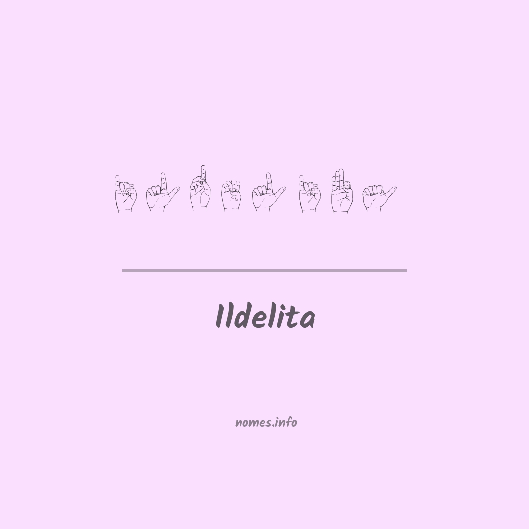Ildelita em Libras