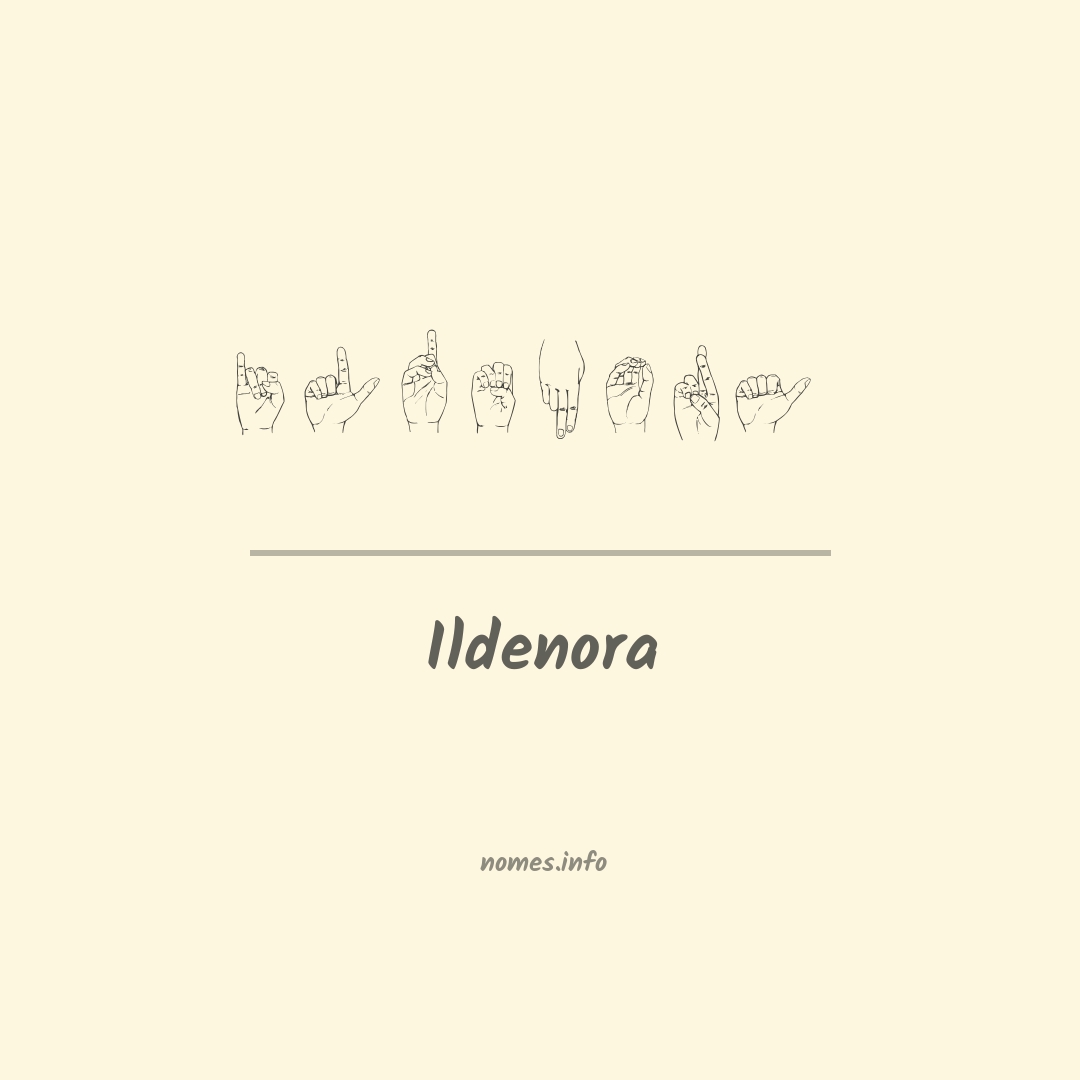 Ildenora em Libras