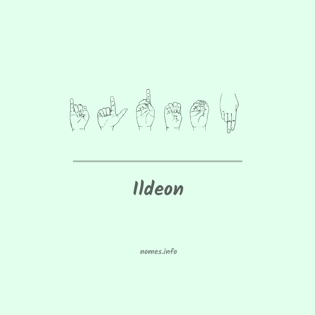 Ildeon em Libras