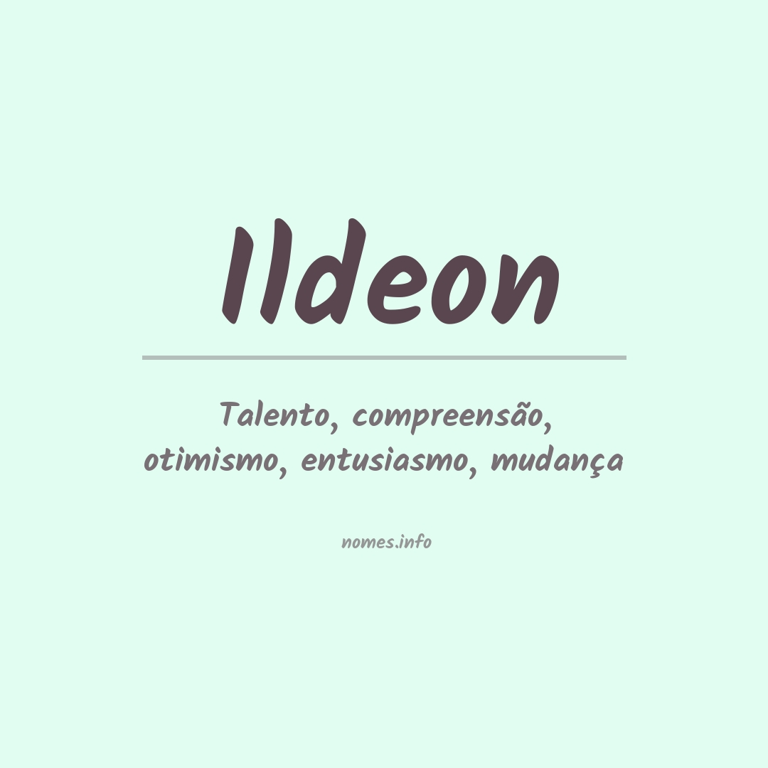 Significado do nome Ildeon