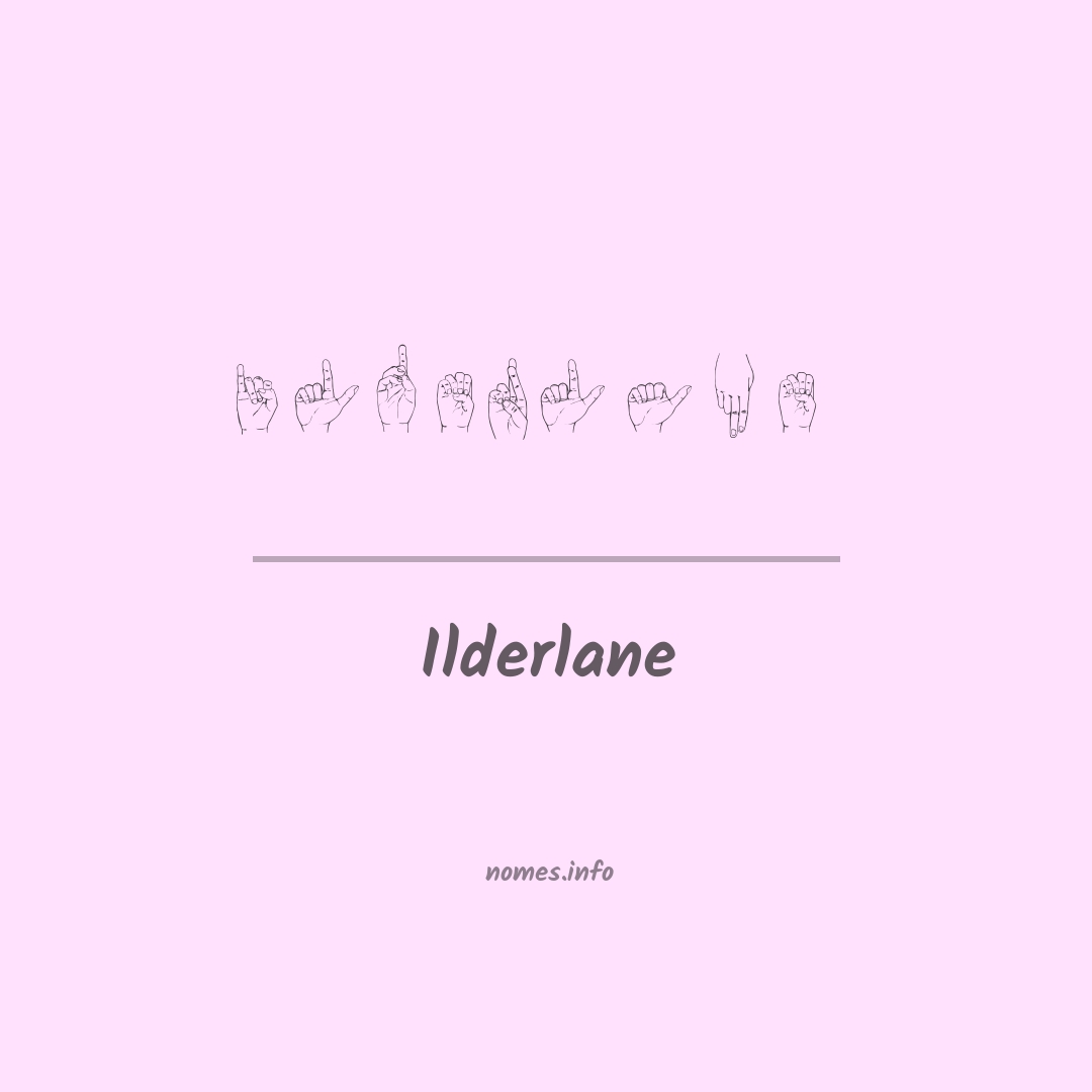 Ilderlane em Libras