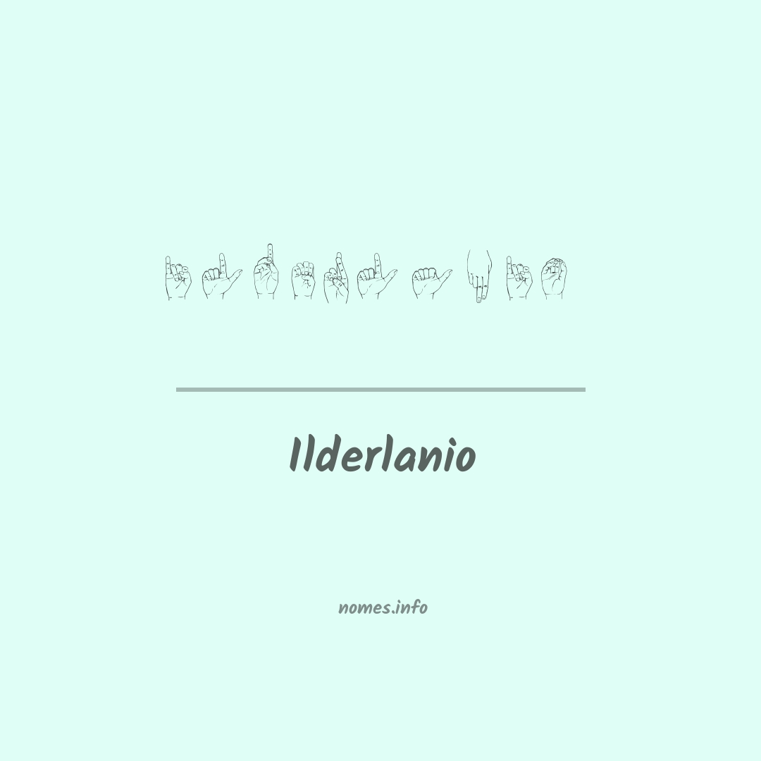 Ilderlanio em Libras