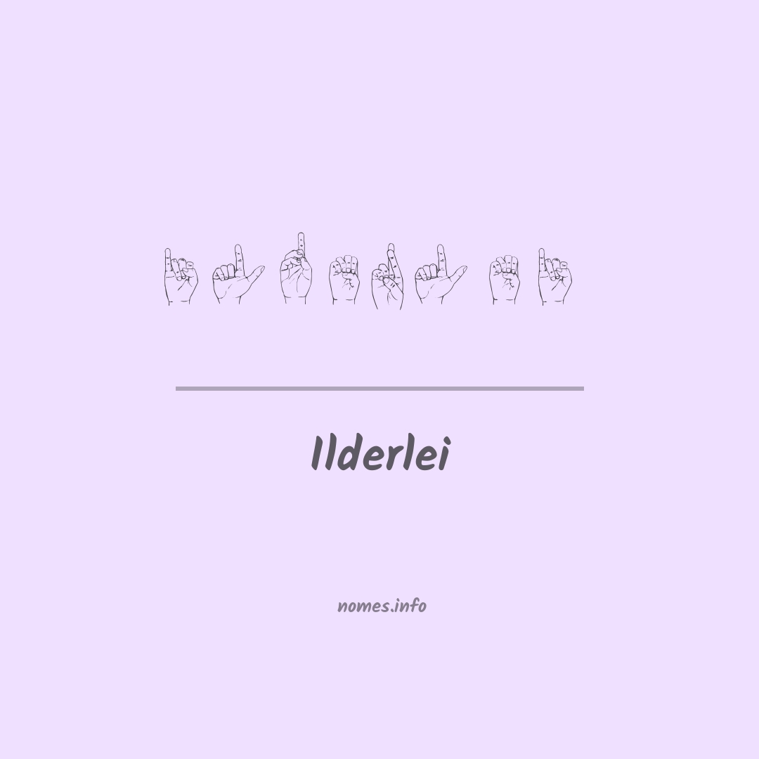 Ilderlei em Libras