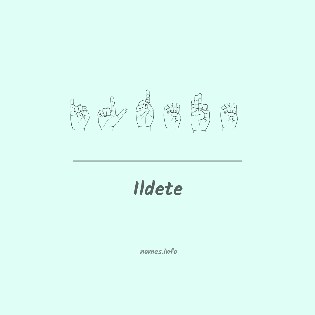 Ildete em Libras