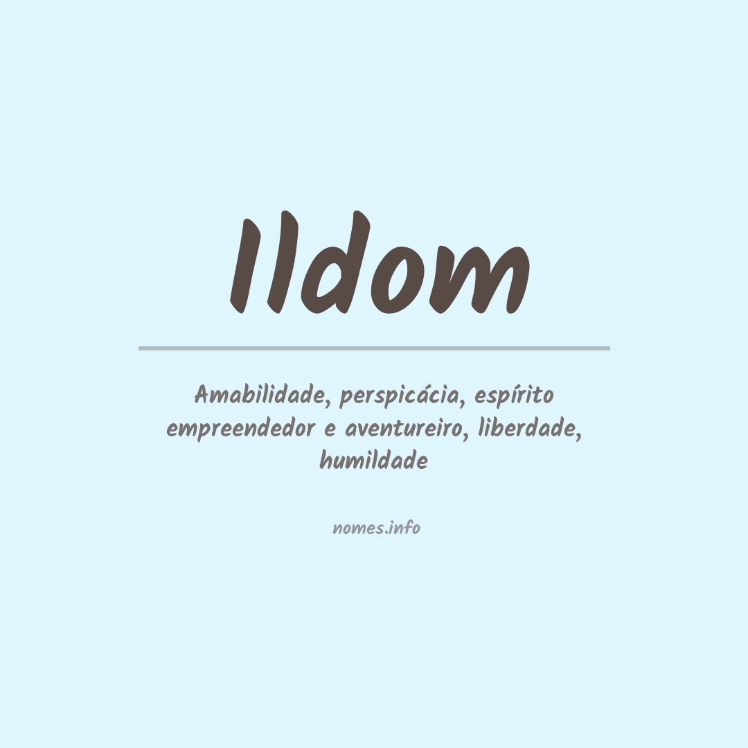 Significado do nome Ildom
