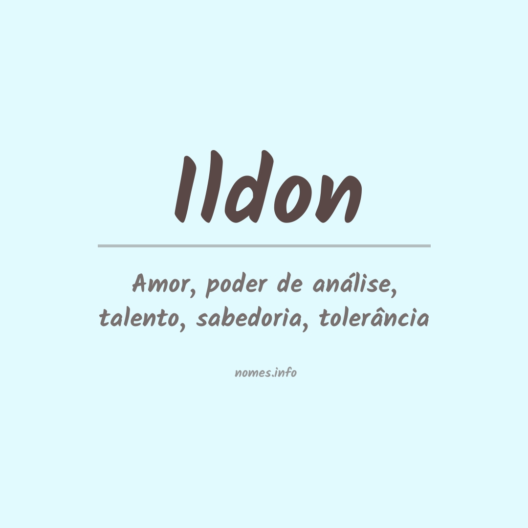 Significado do nome Ildon