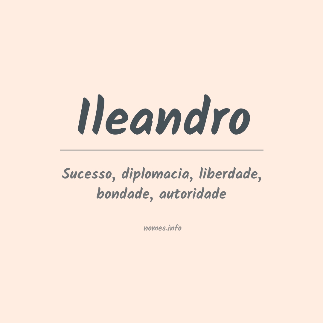 Significado do nome Ileandro