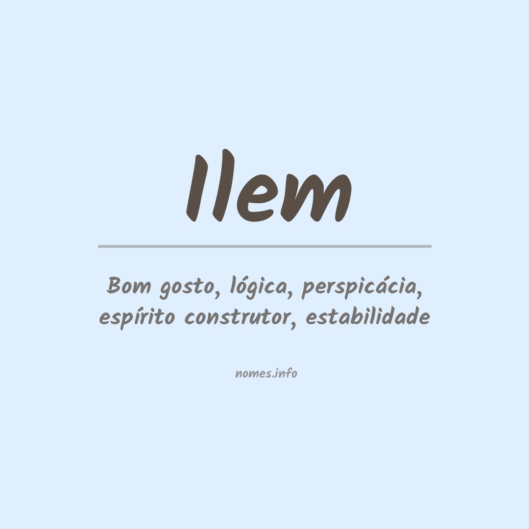 Significado do nome Ilem