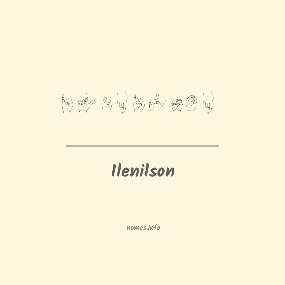 Ilenilson em Libras