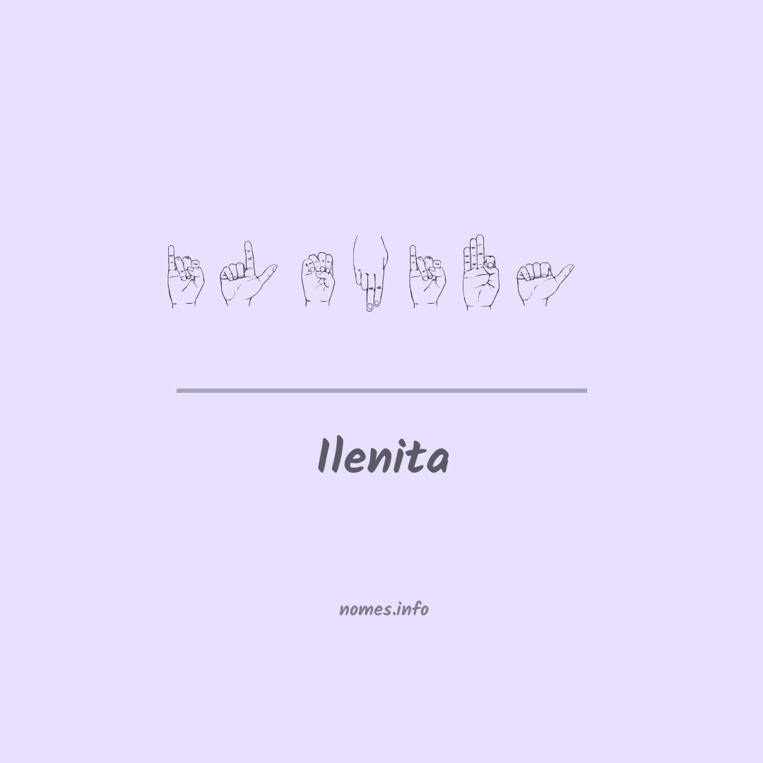 Ilenita em Libras