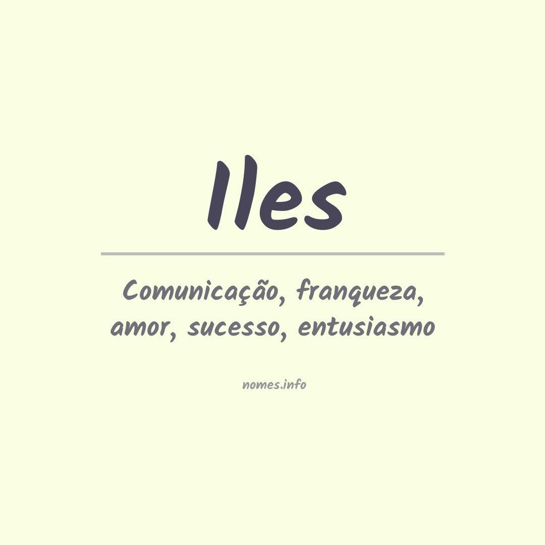 Significado do nome Iles