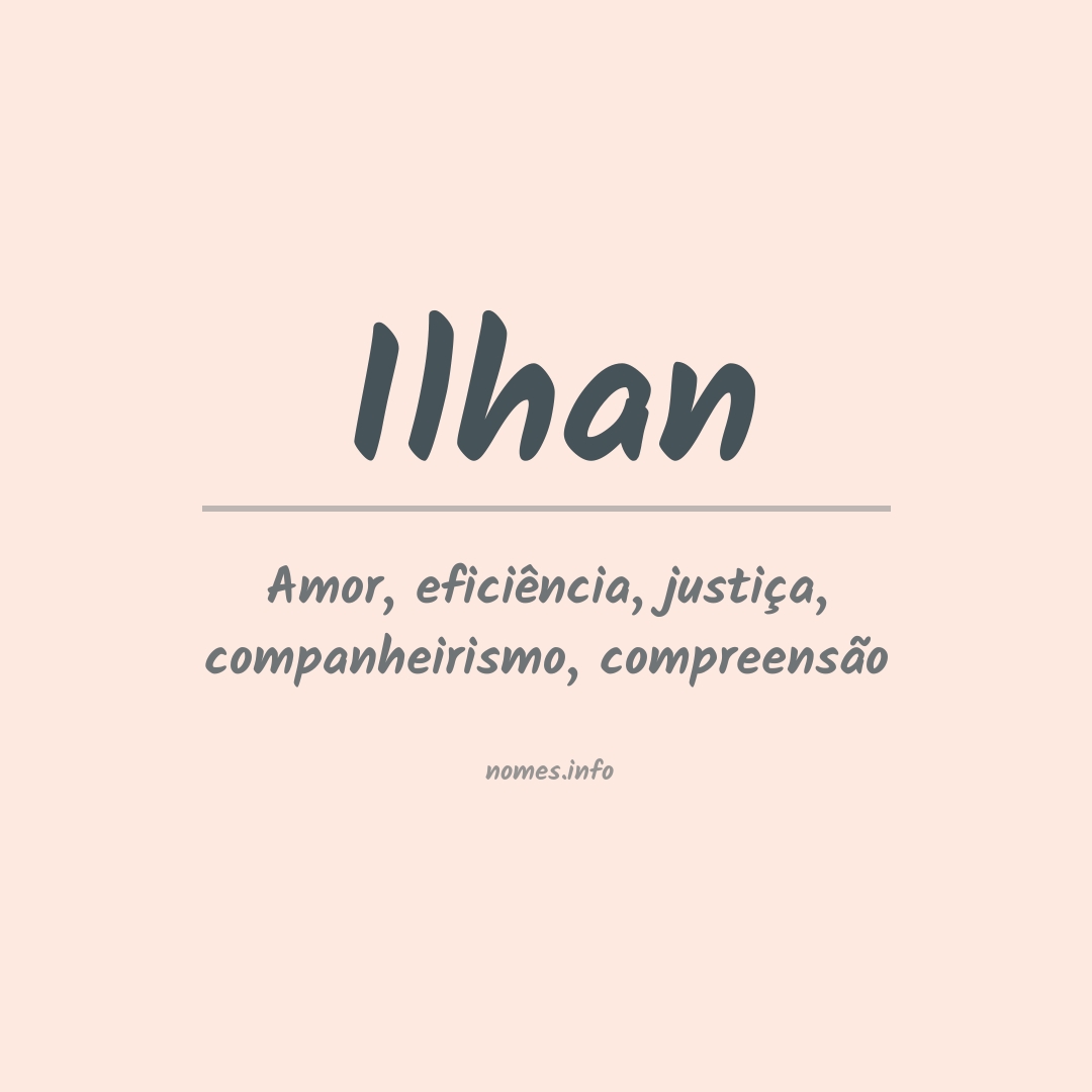 Significado do nome Ilhan
