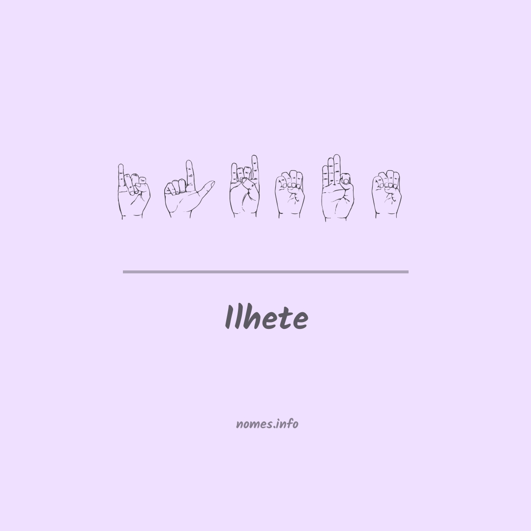 Ilhete em Libras