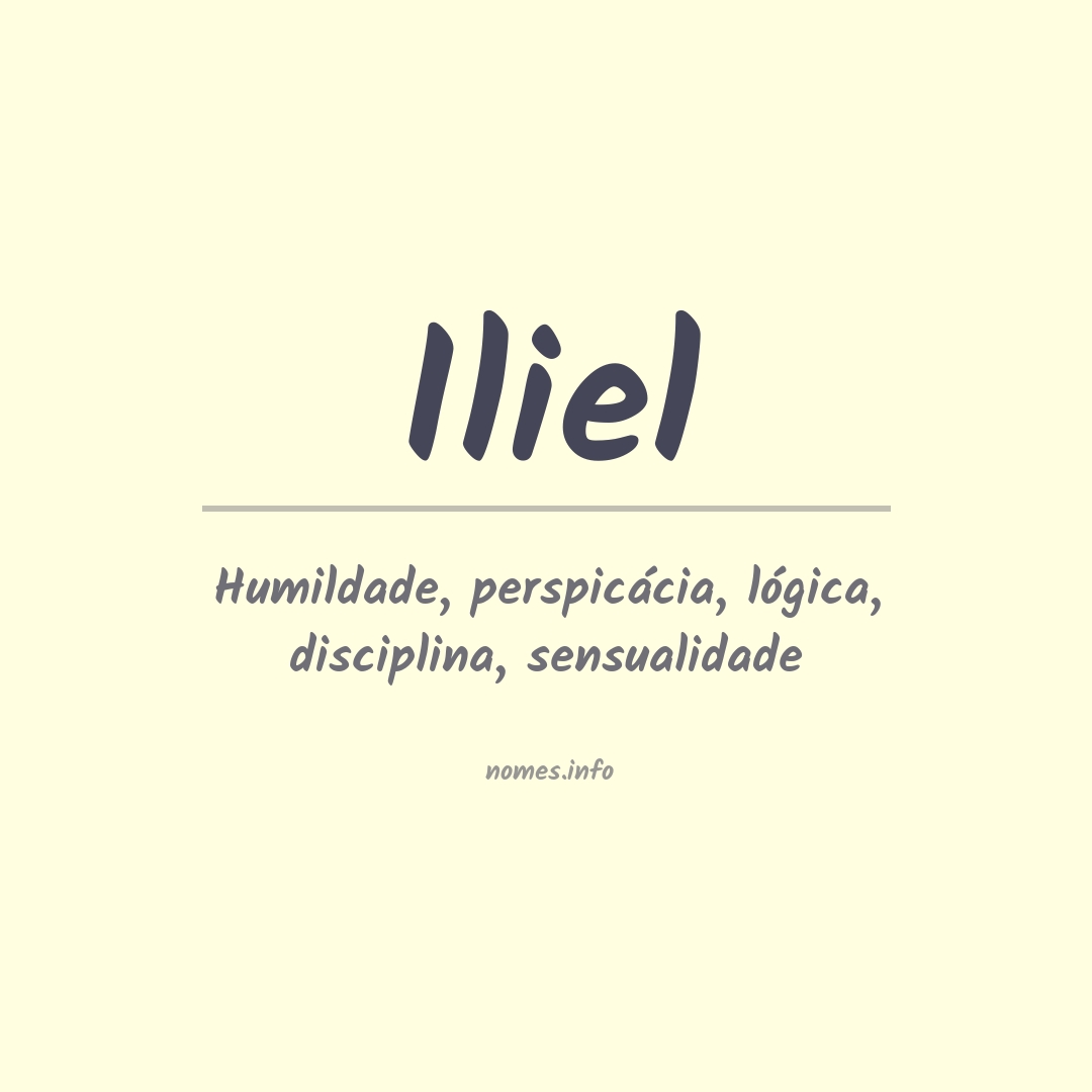 Significado do nome Iliel